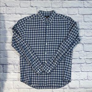 Theory - Zack Bowery Linen Blend Button Down - Small